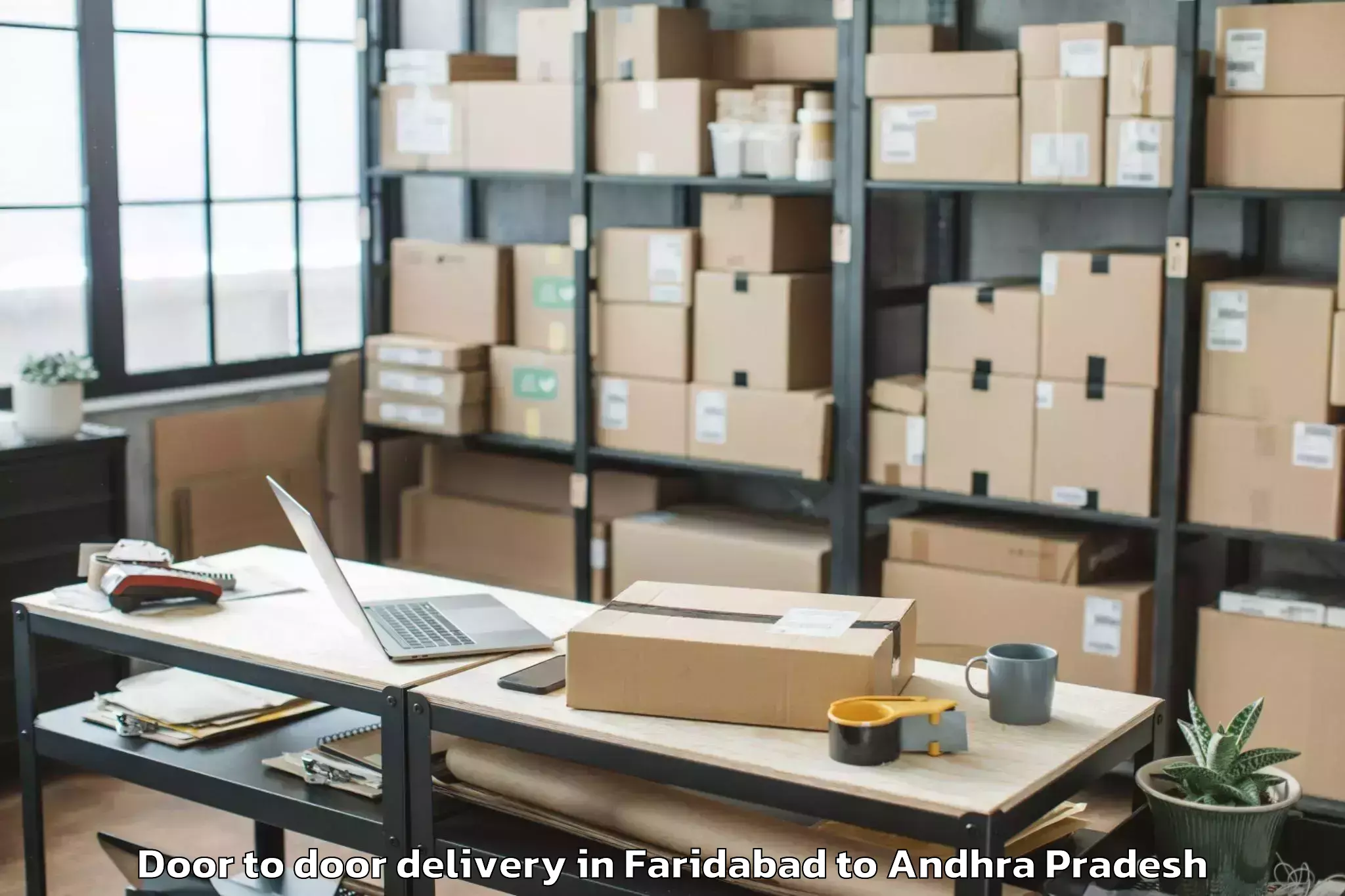 Professional Faridabad to Pedanandipadu Door To Door Delivery